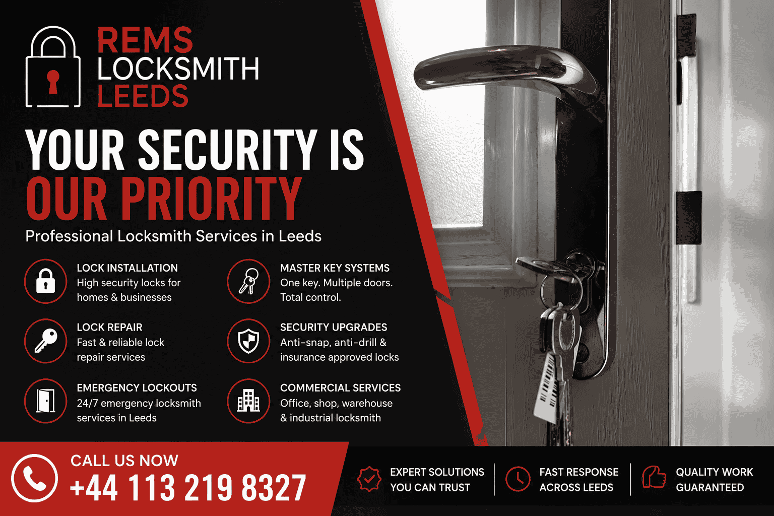 Commercial Locksmith Leeds | Trusted Business Security Experts